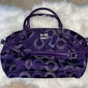 Purple coach purse